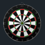 White, Black, Red and Green Metal Cage Dartboard<br><div class="desc">A White,  Black,  Red,  and Green Metal Cage Dartboard with black by the numbers will give hours of fun to your man cave. Though this can be for anyone in the family to use. Colours of red,  brown,  blue,  gold,  and more are in an array of majestic colours.</div>