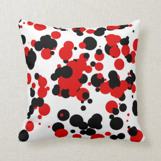 White black red cushion
