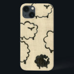 White & Black Sheep on Cream Background iPhone 13 Case<br><div class="desc">Is your child having trouble sleeping? Have them count the white and black sheep in this print by Chariklia Zarris. A wonderful piece that is elegant in its simplicity. Order your print today!</div>