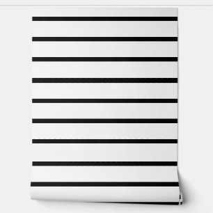 White Black Stripes Design Wallpaper