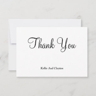 White/Black Thank You Cards