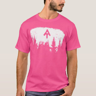 White Blaze Appalachian At Trail Minimalist Pine T T-Shirt
