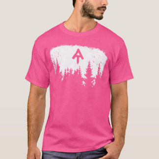 White Blaze Appalachian At Trail Minimalist Pine T T-Shirt