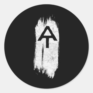 White Blaze Appalachian Trail At Hiking Graphic Classic Round Sticker