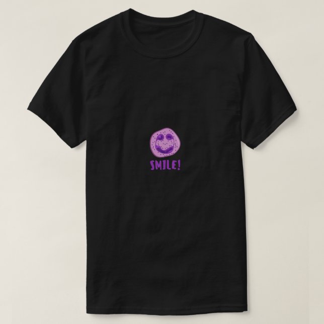 White Blood Cell Smiling Neutrophil  T-Shirt (Design Front)