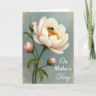White Bloom Day Card