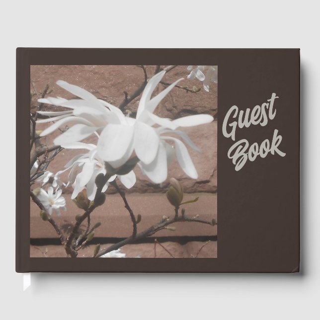 White Blossom Guest Book (Front)