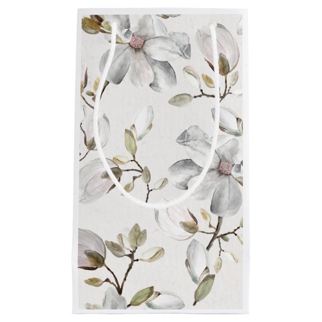 White Blossom Small Gift Bag (Front)