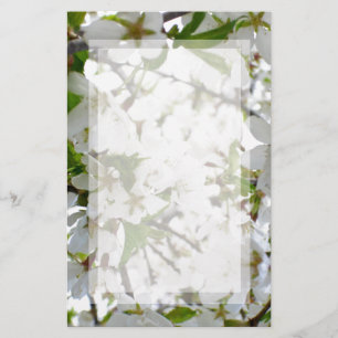 White Blossom Stationery