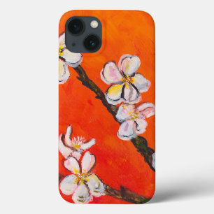 White blossoming branch in spring iPhone 13 case