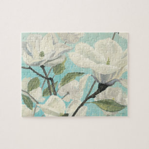 White Blossoms from the South Jigsaw Puzzle