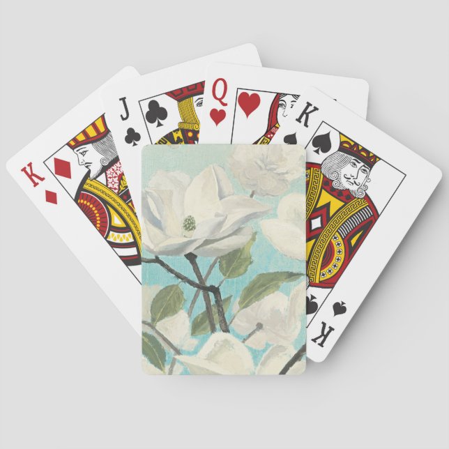 White Blossoms from the South Playing Cards (Back)