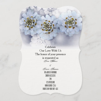 White Blossoms Party Family Friends Wedding Guests Invitation