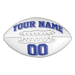 WHITE BLUE AND NAVY Custom Football American Football