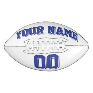 WHITE BLUE AND NAVY Custom Football American Football