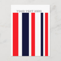 White, Blue And Red Stripes