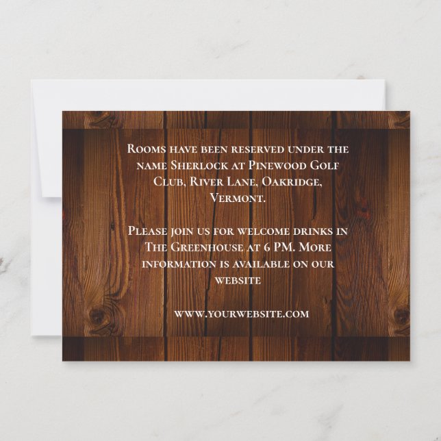 White Blue Green Leaf Floral Wedding Design Card (Back)