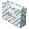 White, Blue & Grey Stripe Elephants Baby Shower
