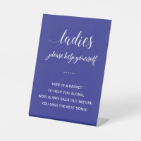 White Blue Ladies Bathroom Basket Items Wedding