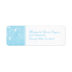 White & Blue Snowflake Wonderland