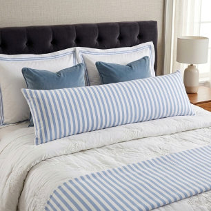 White blue stripes sea summer style  body cushion