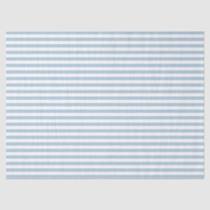 White Blue Stripes Tissue Paper