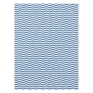 White Blue Wave Navy pattern Customise background Tablecloth