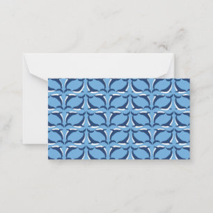 White Blue Whales Yin Yang Sea Animal Ocean Marine Card