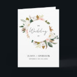 White & Blush Pink Magnolia Floral Wedding Folded Programme<br><div class="desc">White & Blush Pink Magnolia Floral Wedding Folded Program Invitation is a great way to show off your personal style and invite your guests to your special event. The template is easy to edit and customise, so you can create the perfect invitation for your needs. Please click the "Customise it"...</div>
