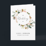 White & Blush Pink Magnolia Floral Wedding Folded Programme<br><div class="desc">White & Blush Pink Magnolia Floral Wedding Folded Program Invitation is a great way to show off your personal style and invite your guests to your special event. The template is easy to edit and customise, so you can create the perfect invitation for your needs. Please click the "Customise it"...</div>