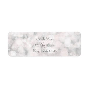 White Bokeh Light Elegant Glam Invitation
