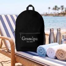 White Bold Minimal Grandpa Established