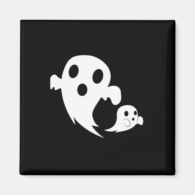 White Boo  Magnet (Front)