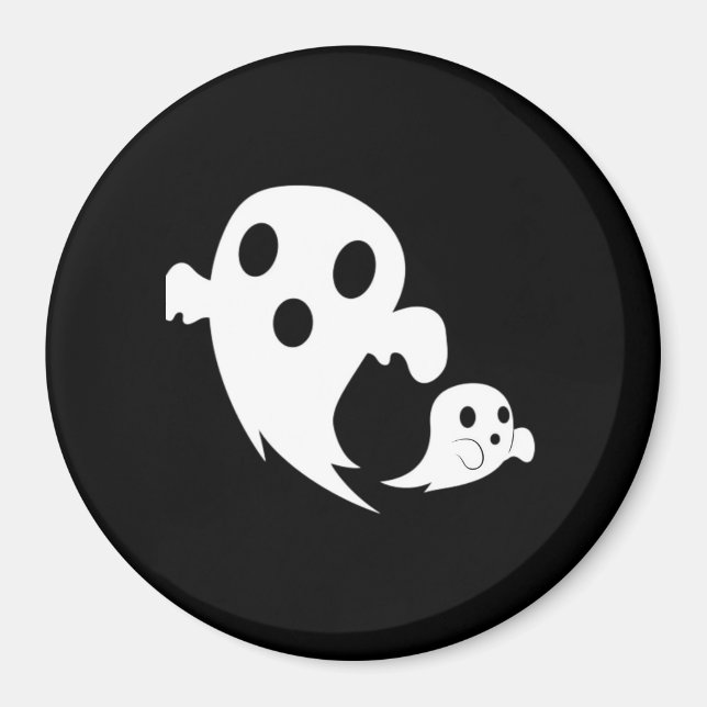 White Boo  Magnet (Front)