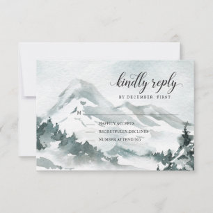 White Botanical   Kindly Reply   RSVP Card