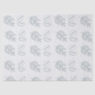 White Botanical Speciality Coffee Bean Tissue Pape Paper