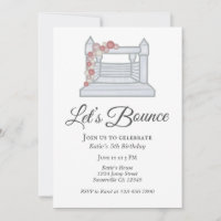 White Bounce House Balloon Garland Birthday