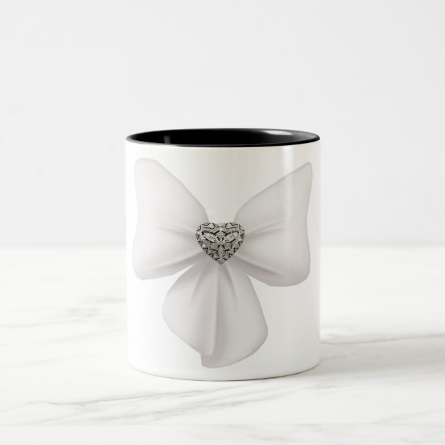 White Bow Mug (Center)