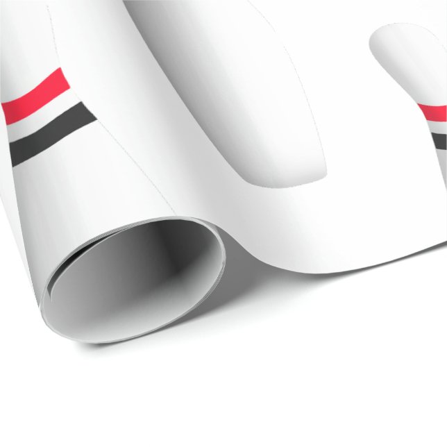 white bowling pins on white wrapping paper (Roll Corner)