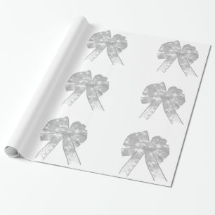 White Bows Wrapping Paper