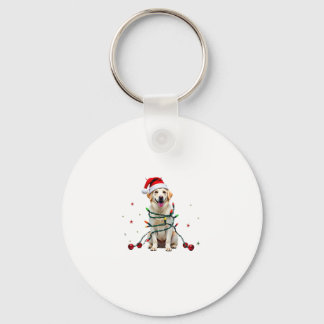 White Boxer Dog Ugly Christmas Sweater Funny Xmas  Key Ring