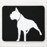 White boxer mousepad<br><div class="desc">White boxer mousepad</div>