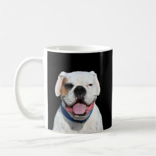 White Boxer mug