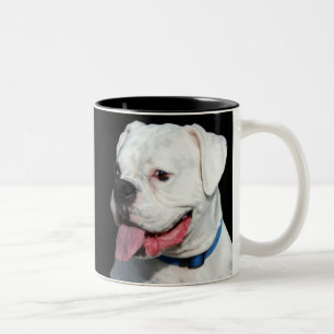 White Boxer mug