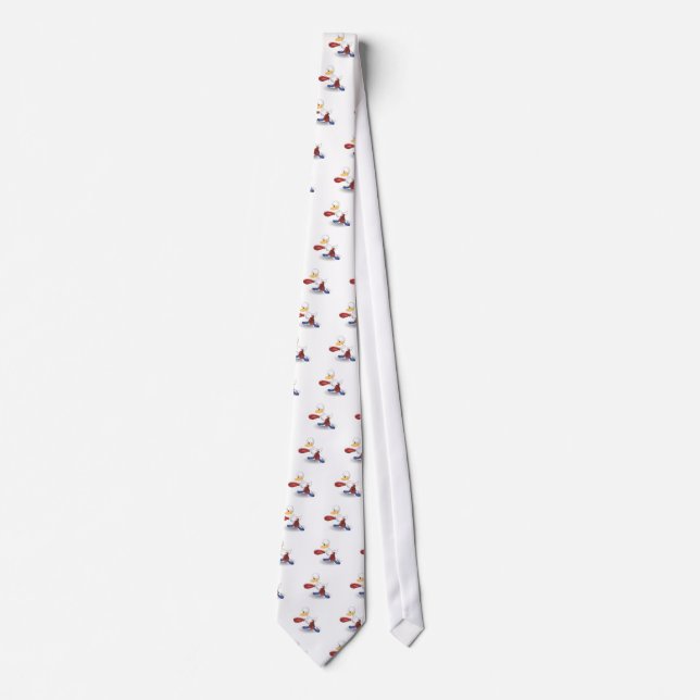 White Boxing Duck Tie (Front)