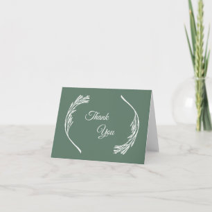White Branch Thank You Card