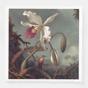 White Brazilian Orchid Napkin