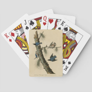 White Breasted Nuthatch Audubon's Birds of America Playing Cards