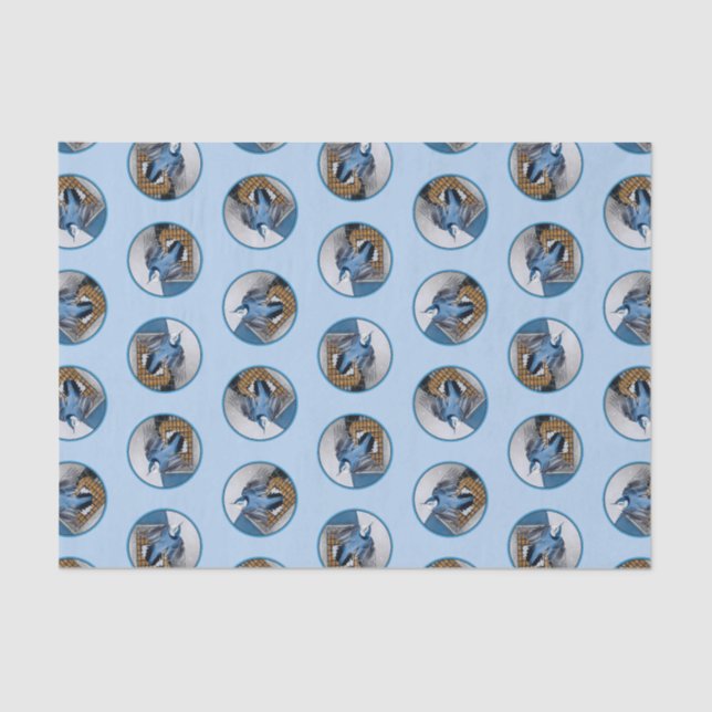 White-Breasted Nuthatch Flying Original Photo Tissue Paper (Front)