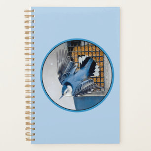 White-Breasted Nuthatch in Snow - Original Photo Planner